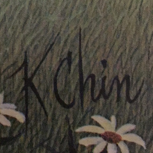 Vintage Framed Lithograph by Prolific Artist K Chin - Picture 6 of 8